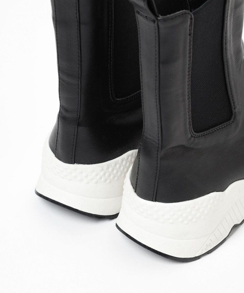 Andemiu（アンデミュウ）の「【軽量＆伸縮素材】ストレッチスニーカーブーツ185104（スニーカー・レディース・オフホワイト/ブラック・MEDIUM/LARGE）」の17枚目の写真