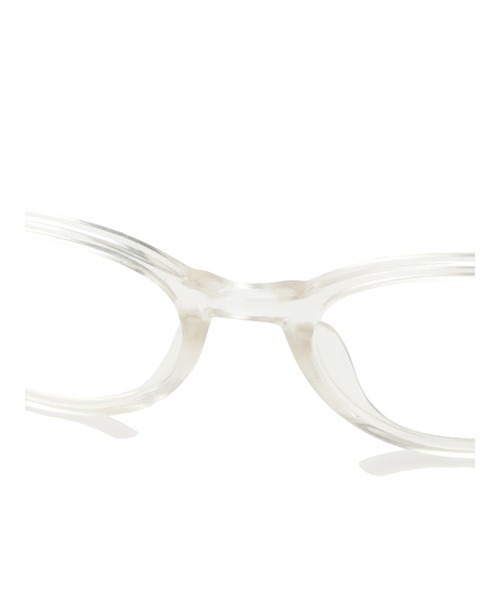 SNIDEL（スナイデル）の「ボストンシェイプグラス（メガネ・レディース・クリア/ブラック/ピンクベージュ・FREE）」の4枚目の写真