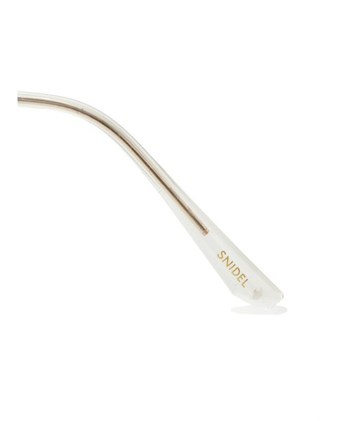 SNIDEL（スナイデル）の「ボストンシェイプグラス（メガネ・レディース・クリア/ブラック/ピンクベージュ・FREE）」の10枚目の写真