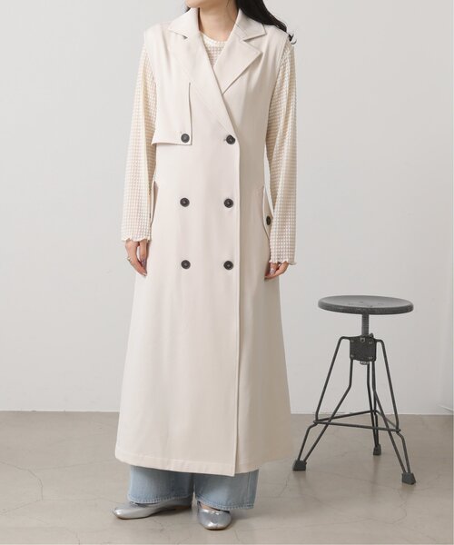 RAY CASSIN(レイカズン)の「ノースリトレンチコート(トレンチコート・レディース・サンドベージュ/キナリ・FREE)」の7枚目の写真