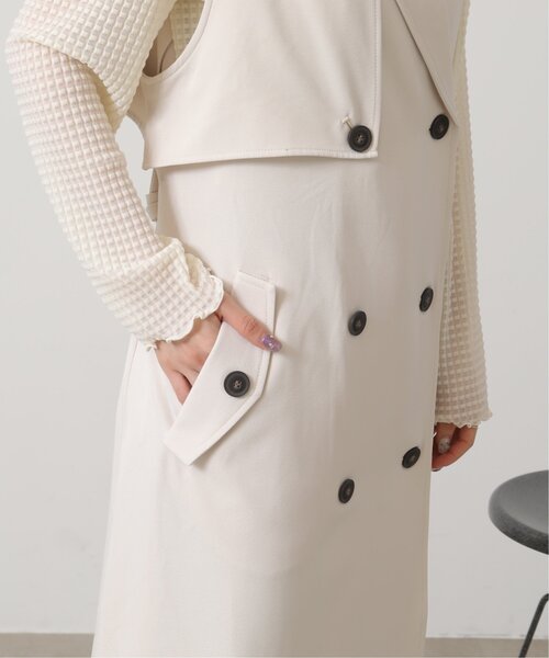 RAY CASSIN(レイカズン)の「ノースリトレンチコート(トレンチコート・レディース・サンドベージュ/キナリ・FREE)」の15枚目の写真