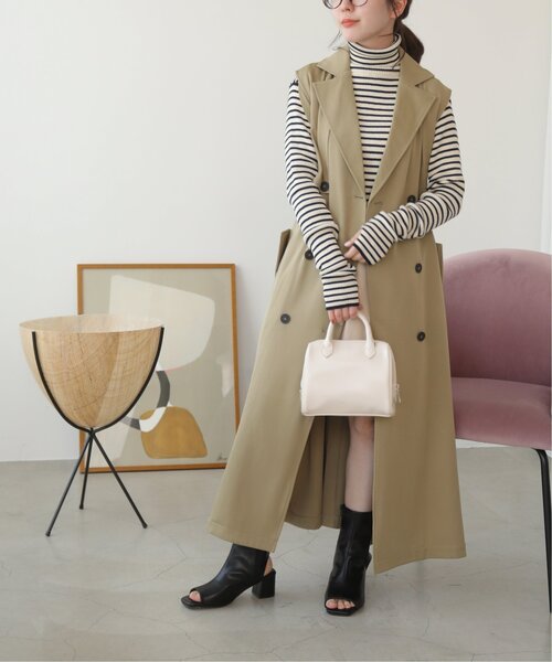 RAY CASSIN(レイカズン)の「ノースリトレンチコート(トレンチコート・レディース・サンドベージュ/キナリ・FREE)」の22枚目の写真