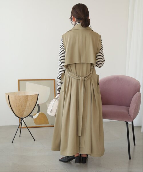 RAY CASSIN(レイカズン)の「ノースリトレンチコート(トレンチコート・レディース・サンドベージュ/キナリ・FREE)」の19枚目の写真