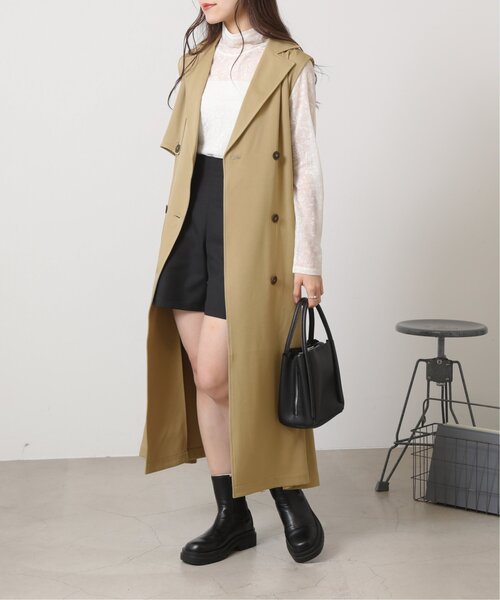 RAY CASSIN(レイカズン)の「ノースリトレンチコート(トレンチコート・レディース・サンドベージュ/キナリ・FREE)」の13枚目の写真