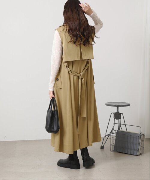RAY CASSIN(レイカズン)の「ノースリトレンチコート(トレンチコート・レディース・サンドベージュ/キナリ・FREE)」の17枚目の写真