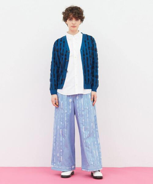 FRAPBOIS（フラボア）の「カトラリーニット カーデガン（カーディガン/ボレロ・レディース・ベージュ/ブルー・1/2）」の14枚目の写真