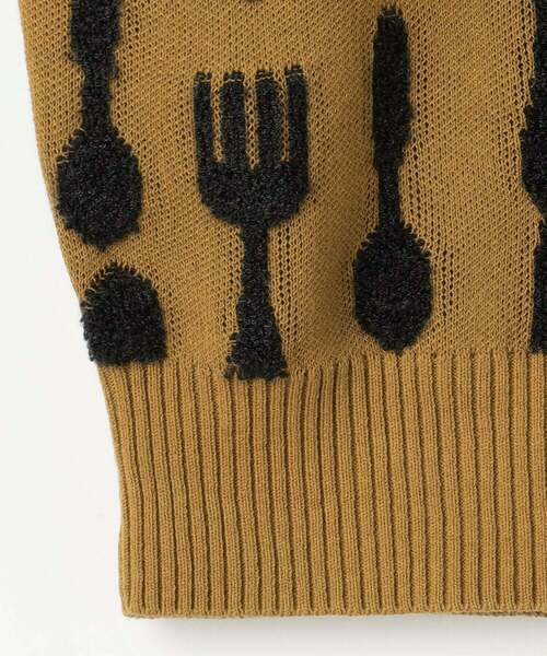 FRAPBOIS（フラボア）の「カトラリーニット カーデガン（カーディガン/ボレロ・レディース・ベージュ/ブルー・1/2）」の22枚目の写真