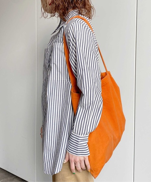 CPCM（シーピーシーエム）の「先染ストライプタイ付き2WAYシャツ（シャツ/ブラウス・レディース・ピンク/ネイビー・FREE）」の5枚目の写真