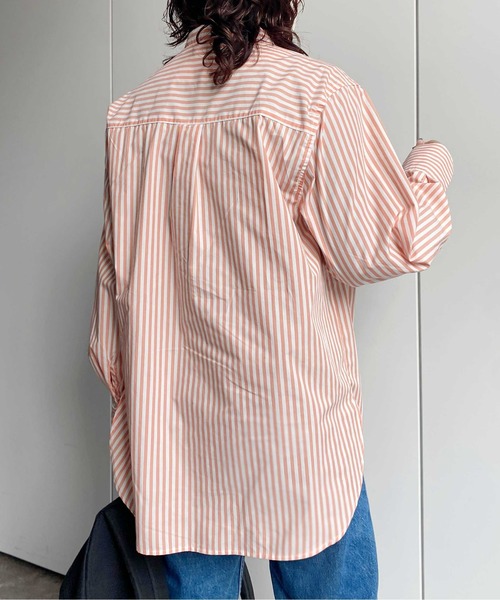 CPCM（シーピーシーエム）の「先染ストライプタイ付き2WAYシャツ（シャツ/ブラウス・レディース・ピンク/ネイビー・FREE）」の10枚目の写真