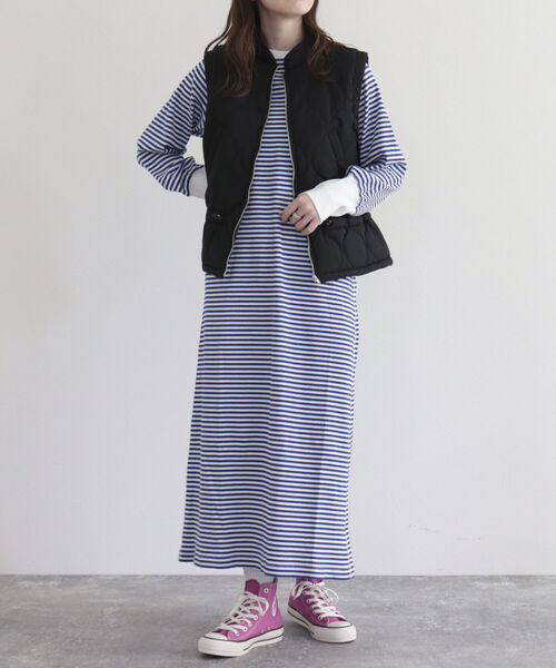 fredy emue（フレディエミュ）の「【fredyemueフレディエミュ】キルティングベスト（ダウンベスト・レディース・アイボリー/ピンク/ブラック・38）」の22枚目の写真