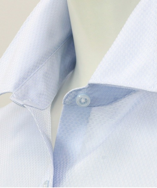 TOKYO SHIRTS(トウキョウシャツ)の「形態安定ノーアイロン レギュラー 長袖ビジネスワイシャツ(ビジネスシャツ・レディース・サックスブルー・LL/S/M/L/XL)」の3枚目の写真