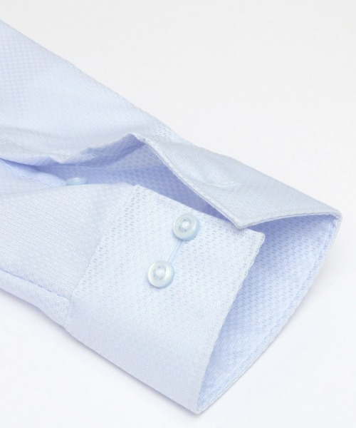 TOKYO SHIRTS(トウキョウシャツ)の「形態安定ノーアイロン レギュラー 長袖ビジネスワイシャツ(ビジネスシャツ・レディース・サックスブルー・LL/S/M/L/XL)」の4枚目の写真