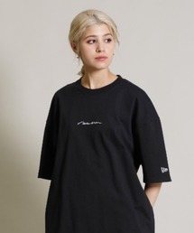 【ムラサキスポーツ別注】NEW ERA/ニューエラ ビッグシルエット/オーバーサイズ/ 無地ワンポイント 刺繍ロゴ Tシャツ 13732625/13732626/13732627/13732628