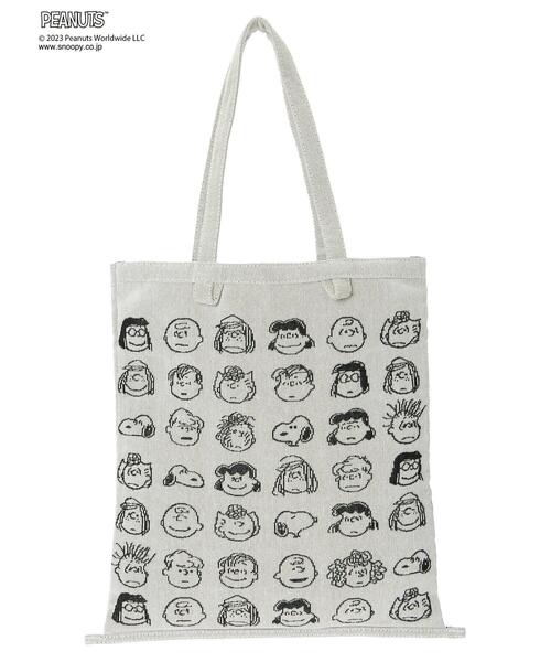 Green Parks(グリーンパークス)の「■PEANUTS コレクターズサックトート(トートバッグ・レディース・アイボリー/ベージュ・FREE)」の7枚目の写真