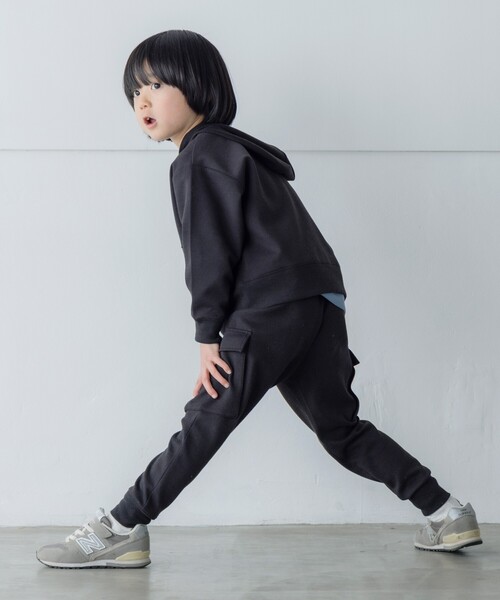 THE SHOP TK （ザ ショップ ティーケー ）の「◆【110-150/セットアップ】ダンボール ジップパーカ（パーカー・キッズ・カーキ/グレー系その他・11/14/12/15 /13）」の9枚目の写真