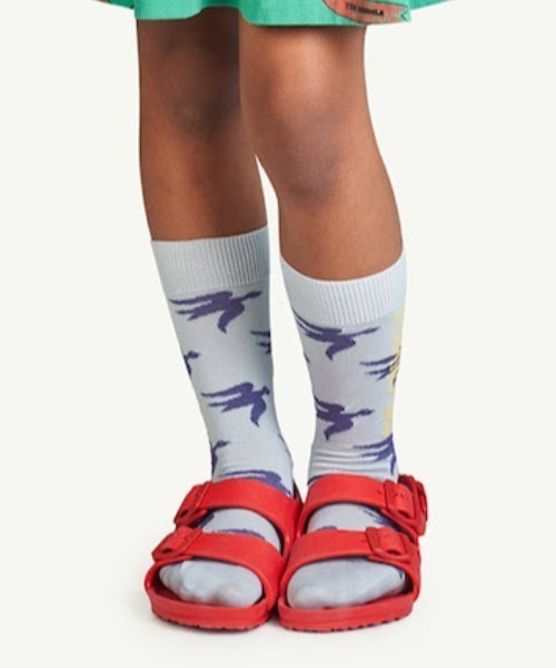 The animals observatory（ジ・アニマルズ・オブザーバトリー）の「The Animals Observatory / 総柄ロゴソックス（ソックス/靴下・キッズ・ブルー/グリーン/イエロー・14-16cm/17-19cm/19-21cm/22-24cm）」の3枚目の写真