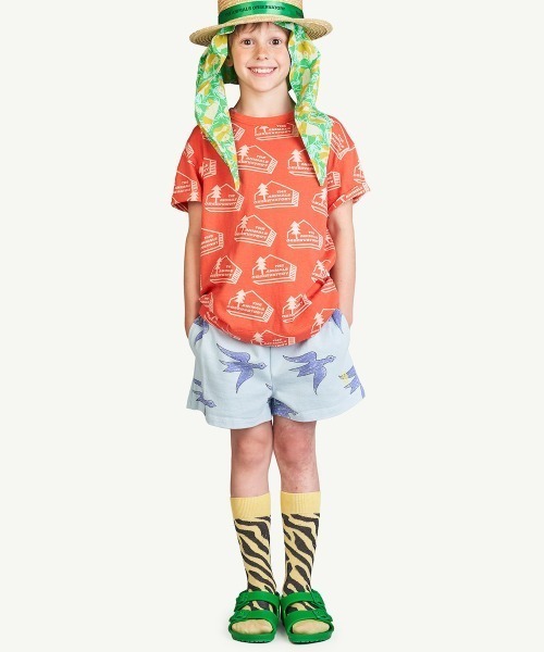 The animals observatory（ジ・アニマルズ・オブザーバトリー）の「The Animals Observatory / 総柄ロゴソックス（ソックス/靴下・キッズ・ブルー/グリーン/イエロー・14-16cm/17-19cm/19-21cm/22-24cm）」の8枚目の写真