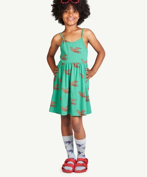 The animals observatory（ジ・アニマルズ・オブザーバトリー）の「The Animals Observatory / 総柄ロゴソックス（ソックス/靴下・キッズ・ブルー/グリーン/イエロー・14-16cm/17-19cm/19-21cm/22-24cm）」の4枚目の写真