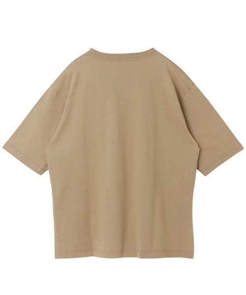 andme(アンドミー)の「コットンオーバーサイズ半袖Tシャツ(Tシャツ/カットソー・レディース・オフホワイト/チャコールグレー/ブラック/ベージュ/オートミール/ブルー系その他・M)」の7枚目の写真