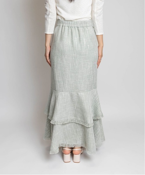 RANDA（ランダ）の「フリンジマーメイドスカート（スカート・レディース・ブルー/クリーム/グリーン・0/1）」の15枚目の写真