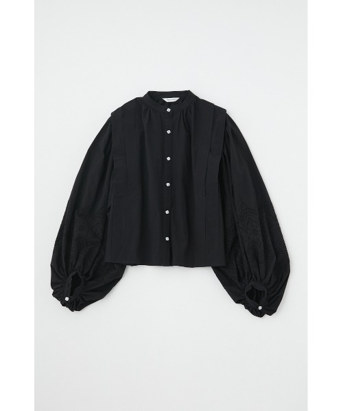 MOUSSY(マウジー)の「EYELET TUCK ブラウス(シャツ/ブラウス・レディース・ブルー/オフホワイト/ブラック・FREE)」の16枚目の写真