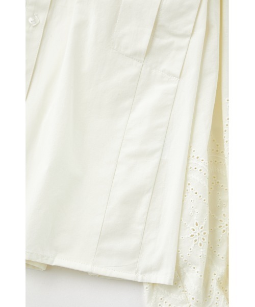 MOUSSY(マウジー)の「EYELET TUCK ブラウス(シャツ/ブラウス・レディース・ブルー/オフホワイト/ブラック・FREE)」の22枚目の写真