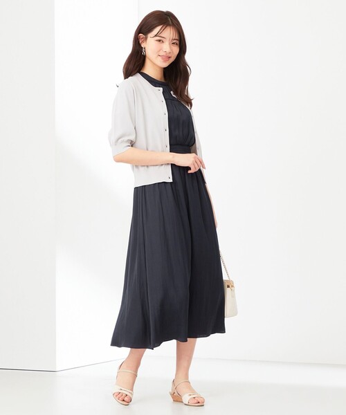 ANY SIS(エニィスィス)の「【洗える】ハーフスリーブ カーディガン(カーディガン/ボレロ・レディース・ピンク系9/ライトグレー系/ホワイト系/ネイビー系・2)」の7枚目の写真