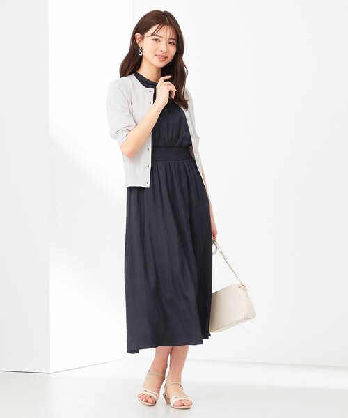 ANY SIS(エニィスィス)の「【洗える】ハーフスリーブ カーディガン(カーディガン/ボレロ・レディース・ピンク系9/ライトグレー系/ホワイト系/ネイビー系・2)」の8枚目の写真