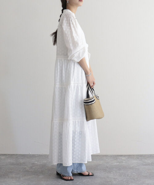 fredy emue（フレディエミュ）の「【fredy emue/フレディエミュ】コットンレースティアードワンピース（ワンピース・レディース・ブラック/レッド/オフホワイト・38）」の8枚目の写真