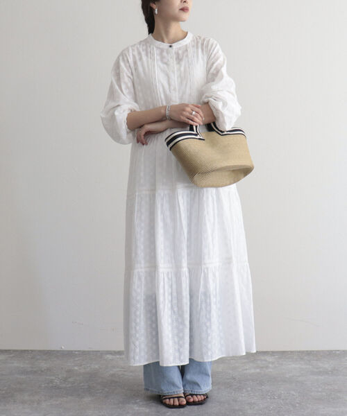 fredy emue（フレディエミュ）の「【fredy emue/フレディエミュ】コットンレースティアードワンピース（ワンピース・レディース・ブラック/レッド/オフホワイト・38）」の9枚目の写真