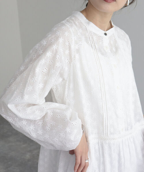 fredy emue（フレディエミュ）の「【fredy emue/フレディエミュ】コットンレースティアードワンピース（ワンピース・レディース・ブラック/レッド/オフホワイト・38）」の15枚目の写真