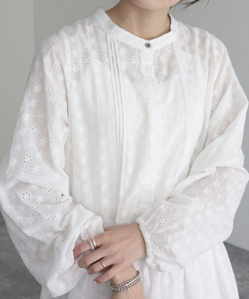 fredy emue（フレディエミュ）の「【fredy emue/フレディエミュ】コットンレースティアードワンピース（ワンピース・レディース・ブラック/レッド/オフホワイト・38）」の16枚目の写真