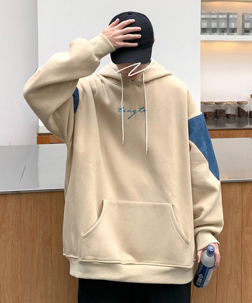 Cloudstyle(クラウドスタイル)の「【Cloudstyle】メンズ長袖裏起毛薄手パーカー(パーカー・メンズ・ブラック/ベージュ・MEDIUM/LARGE/X-LARGE/XX-LARGE/XXX-LARGE/SMALL)」の19枚目の写真
