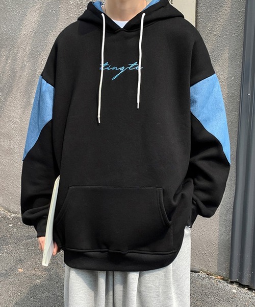 Cloudstyle(クラウドスタイル)の「【Cloudstyle】メンズ長袖裏起毛薄手パーカー(パーカー・メンズ・ブラック/ベージュ・MEDIUM/LARGE/X-LARGE/XX-LARGE/XXX-LARGE/SMALL)」の17枚目の写真