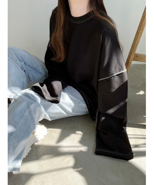 Nana(ナナ)（ナナ）の「ステッチロンT（Tシャツ/カットソー