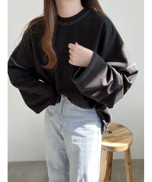 Nana(ナナ)（ナナ）の「ステッチロンT（Tシャツ/カットソー）」 - WEAR