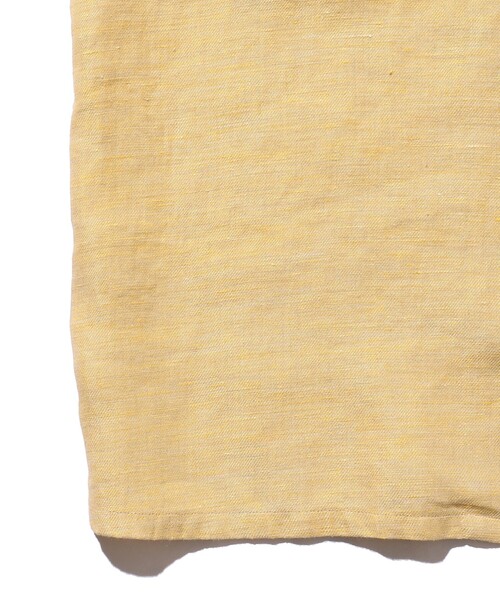 BEAMS PLUS(ビームスプラス)の「BEAMS PLUS / リネン シャンブレー ショートスリーブ オープンカラー シャツ(シャツ/ブラウス・メンズ・イエロー/ネイビー/ナチュラル・XL/L/M/S)」の22枚目の写真