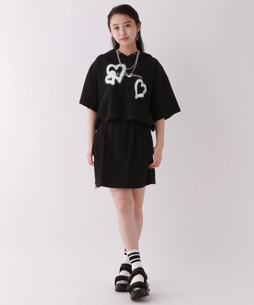 repipi armario(レピピ アルマリオ)の「☆セットアイテム/kairaコラボ☆フーディーセットアップ(セットアップ・キッズ・ブラック/ライム/ホワイト・MEDIUM/LARGE/SMALL)」の5枚目の写真