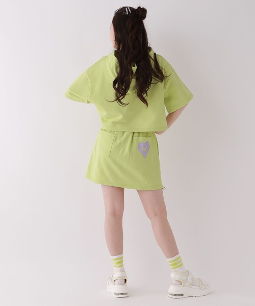 repipi armario(レピピ アルマリオ)の「☆セットアイテム/kairaコラボ☆フーディーセットアップ(セットアップ・キッズ・ブラック/ライム/ホワイト・MEDIUM/LARGE/SMALL)」の6枚目の写真