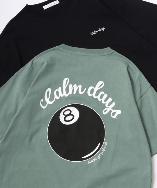 Lazar（ラザル）の「Lazar 別注 Ball ＆ Dice Tee/オーバーサイズ 8ボール ワンポイント刺繍 バックプリント 半袖Tシャツ/レディース メンズ（Tシャツ/カットソー・メンズ・ホワイト/ブラック/グリーン/ネイビー/ホワイト系その他/ブラック系その他/ホワイト系その他2/ホワイト系その他3/グリーン系その他/ブルー系その他/ブラック系その他4/ホワイト系その他5/ホワイト系その他6/ブラック系その他2/ブルー系その他2/ホワイト系その他4/ブラック系その他3・M/L/LL）」の14枚目の写真