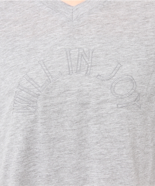 Kastane（カスタネ）の「【Kastane】Vネックロゴ刺繍T（Tシャツ/カットソー・レディース・ピンク/サックスブルー/オフホワイト/グレー・FREE）」の13枚目の写真