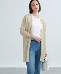 INDIVI | 【軽い！/洗える/日本製】ペーパーヤーン着流しカーディガン(カーディガン/ボレロ)