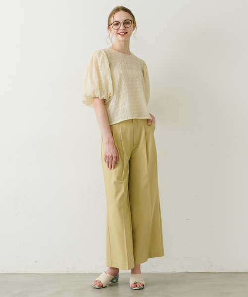 AERMA boutique ブラウス volume sheer blouse sheer gather volume blouse | AÉRMA boutique