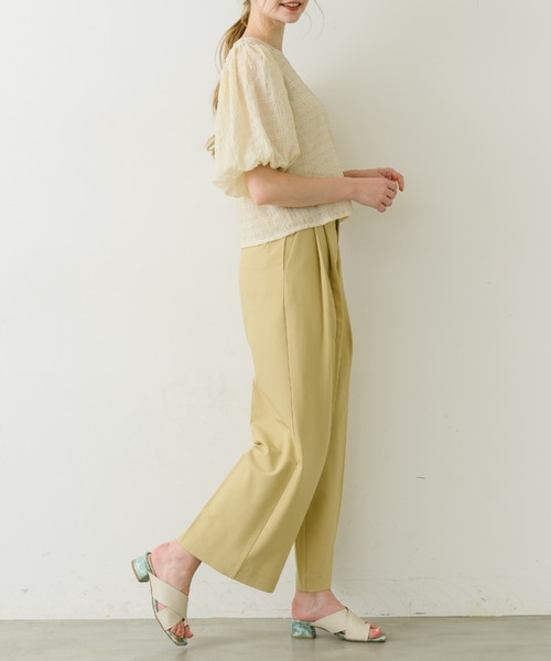 idem（イデム）の「volume sleeve sheer blouse/袖ボリュームシアーブラウス（Tシャツ/カットソー・レディース・ミント/パープル/アイボリー・FREE）」の18枚目の写真