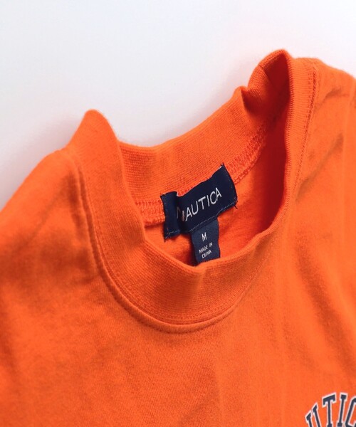 NAUTICA(ノーティカ)の「【NAUTICA/ノーティカ】BACKアップリケロゴ半袖Tシャツ(Tシャツ/カットソー・キッズ・オレンジ/ブルー・S/XL/XS/M/L)」の4枚目の写真