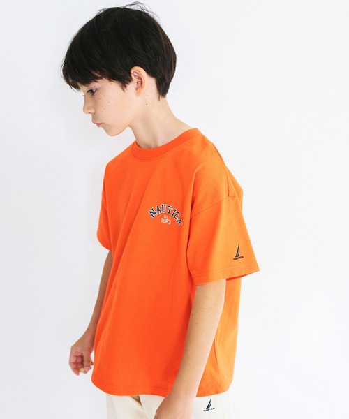 NAUTICA(ノーティカ)の「【NAUTICA/ノーティカ】BACKアップリケロゴ半袖Tシャツ(Tシャツ/カットソー・キッズ・オレンジ/ブルー・S/XL/XS/M/L)」の19枚目の写真