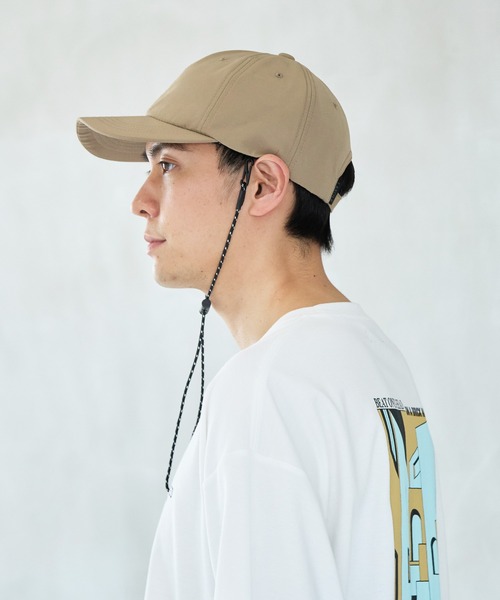 LAKOLE（ラコレ）の「【撥水】コード付きキャップ / 181735（キャップ・メンズ・ベージュ/ブラック/グリーン/イエロー・9）」の7枚目の写真