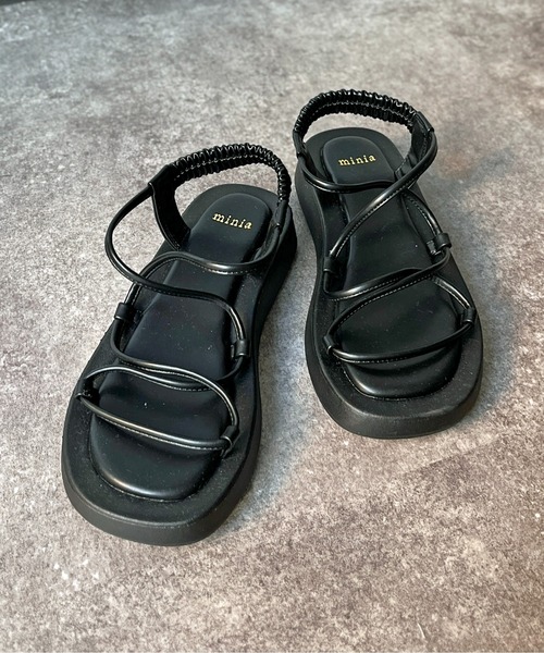 CPCM（シーピーシーエム）の「ロープベルトサンダル（サンダル・レディース・ピンク/アイボリー/ブラック・LARGE/MEDIUM/SMALL）」の3枚目の写真