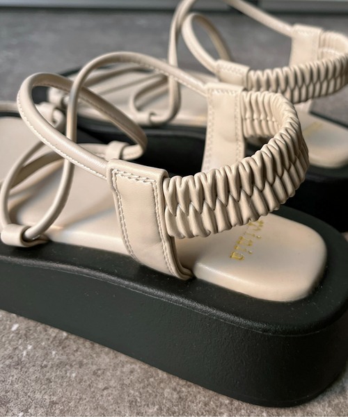 CPCM（シーピーシーエム）の「ロープベルトサンダル（サンダル・レディース・ピンク/アイボリー/ブラック・LARGE/MEDIUM/SMALL）」の8枚目の写真