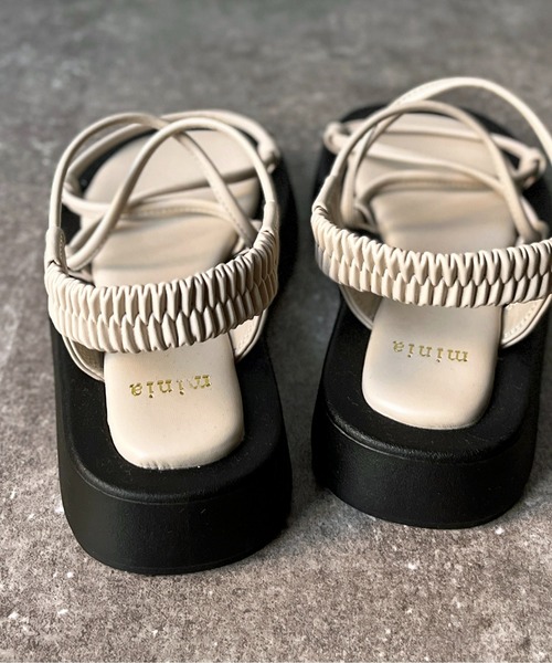 CPCM（シーピーシーエム）の「ロープベルトサンダル（サンダル・レディース・ピンク/アイボリー/ブラック・LARGE/MEDIUM/SMALL）」の9枚目の写真